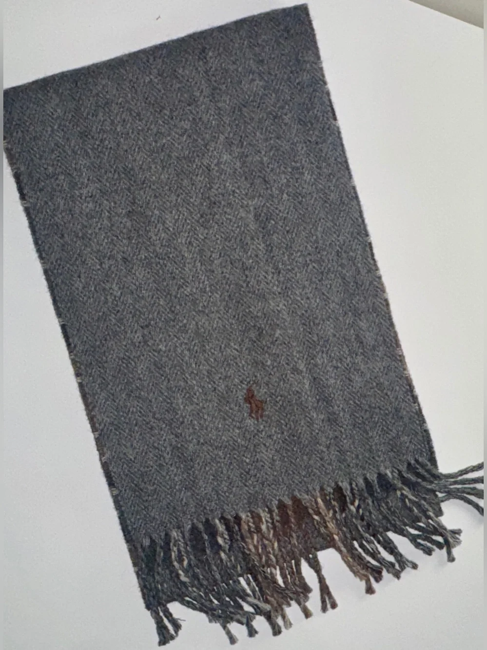 Ralph Lauren  Italian Lambs Wool Plaid  Scarf